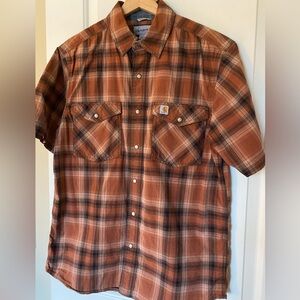 Carhartt | Men’s Plaid Button Up Short sleeve size Medium